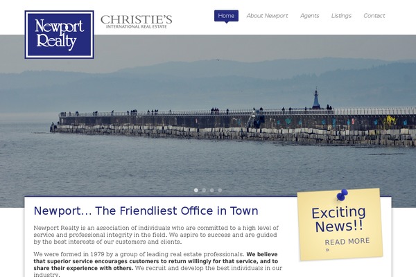 Newport theme site design template sample