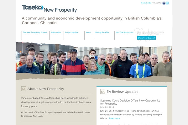 Prosperity theme site design template sample