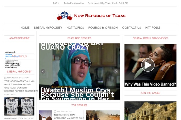 newrepublicoftexas.com site used Challenger