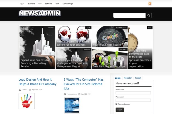 newsadmin.com site used Isotherm_free