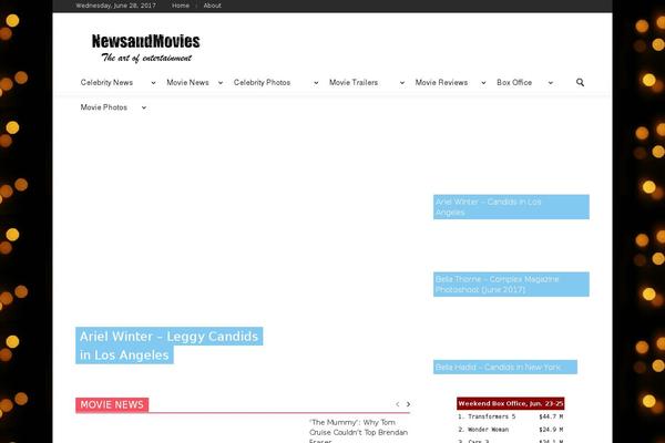 Top-news theme site design template sample
