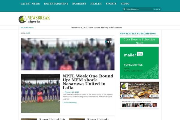 newsbreaknigeria.com site used FastNews Light