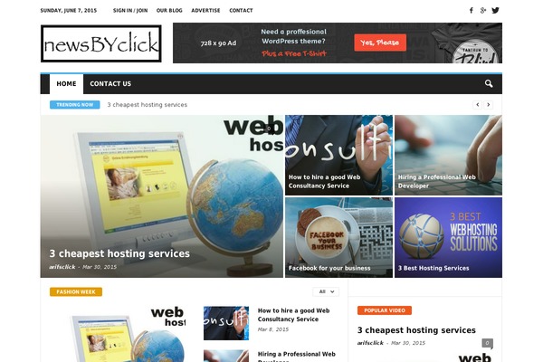 newsbyclick.com site used NewsMag