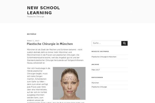 Twenty Seventeen theme site design template sample