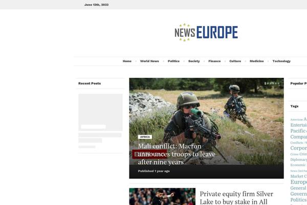 newseurope.info site used Times-child