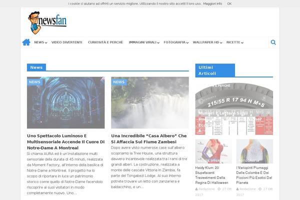 newsfan.it site used Htmag-child-theme