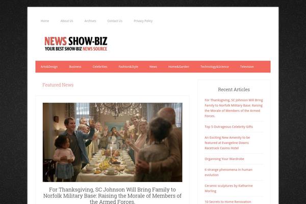 WordPress website example screenshot