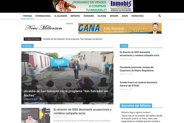 Site using Td-newsletter plugin