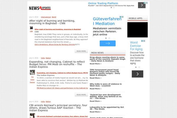 newsnupdates.com site used Newsfact