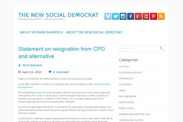 newsocialdemocrat.net site used my contrastica under construction