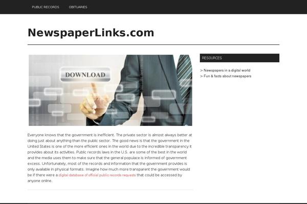 WordPress website example screenshot