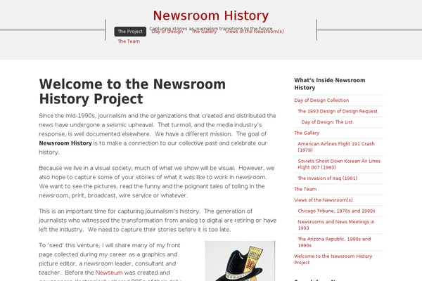 newsroomhistory.com site used Base-newsroomhistory