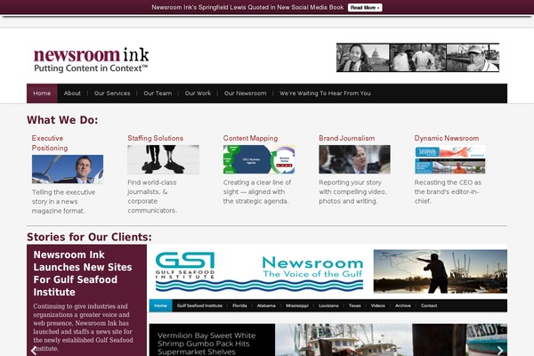 newsroomink.com site used Wp Blossom