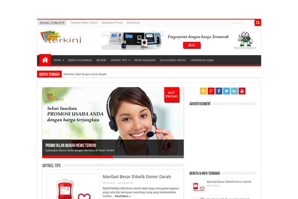 Sahifa theme site design template sample