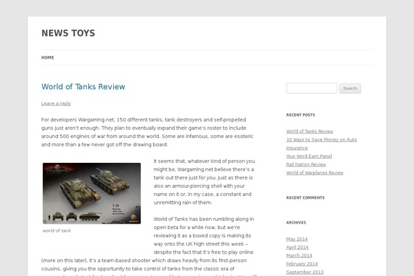 Twenty Twelve theme site design template sample