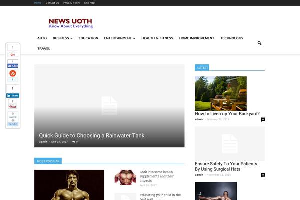 Newspaper theme site design template sample