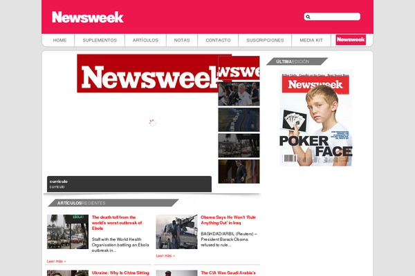 Newsweek theme site design template sample