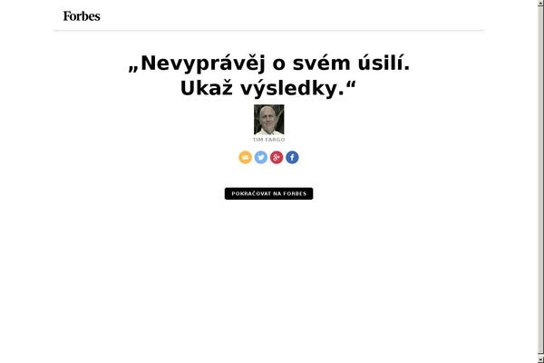 newsweek.cz site used Forbes