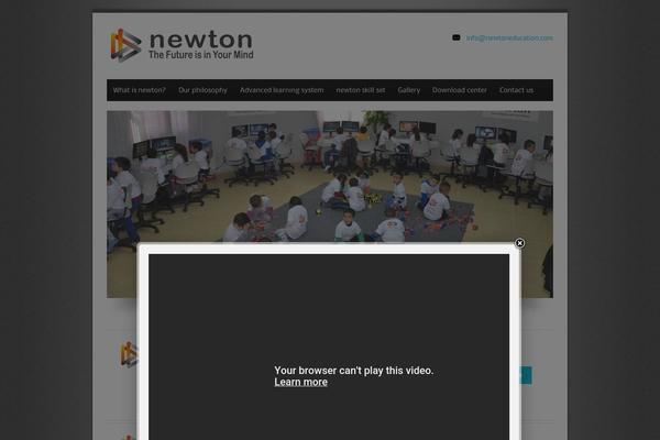 Newton theme site design template sample