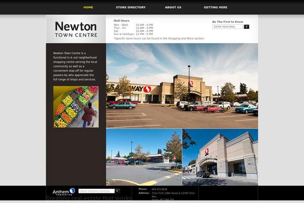 newtontowncentre.com site used Anthemproperty