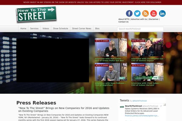 newtothestreet.tv site used New-2014