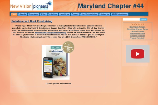 newvision-marylandpioneers.org site used Maryland