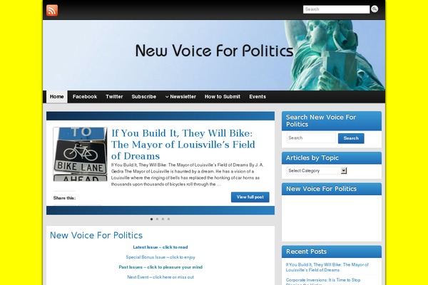 newvoiceforpolitics.com site used Graphene