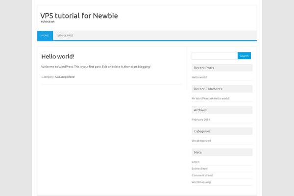 WordPress website example screenshot