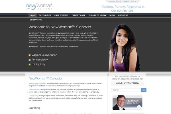 newwoman.ca site used Ddw