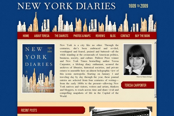 diaries theme websites examples