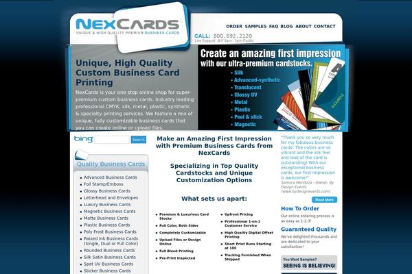 nexcards.com site used Nexcards