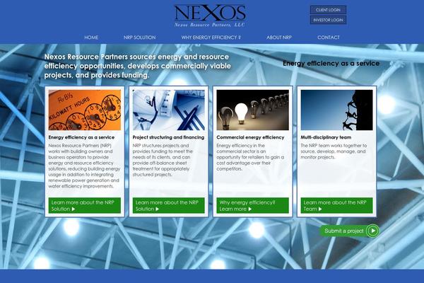 Nexos theme site design template sample