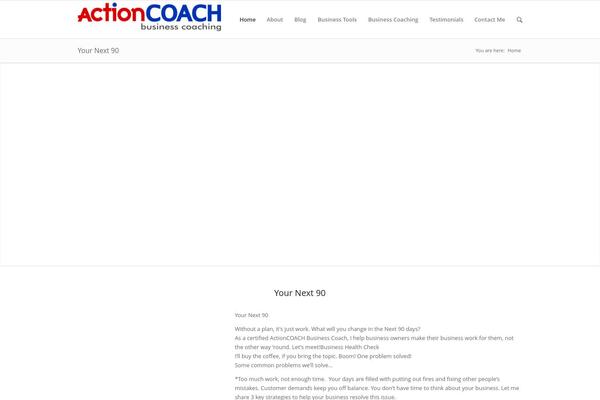 Enfold theme site design template sample