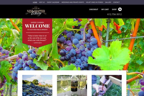 nextchapterwinery.com site used Design2wordpress