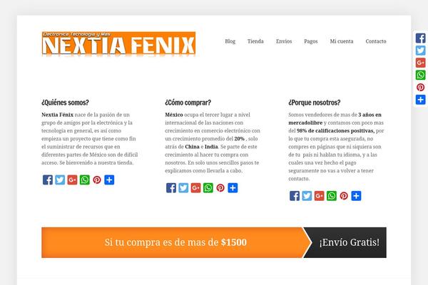 Foxy theme site design template sample