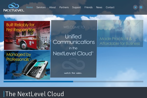 Nextlevel theme site design template sample