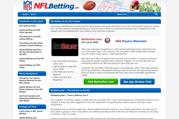 nflbetting.net site used Theme-realmoney