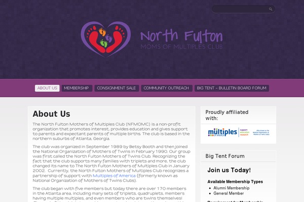 nfmomc.org site used Purple Pro
