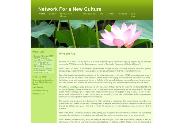 Vantage theme site design template sample