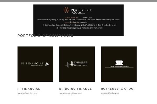 WordPress website example screenshot