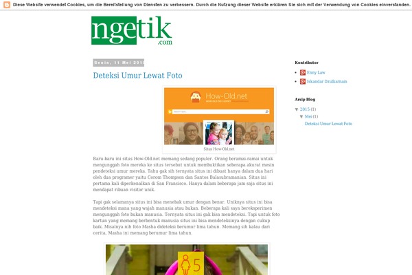 ngetik.com site used Ribbon