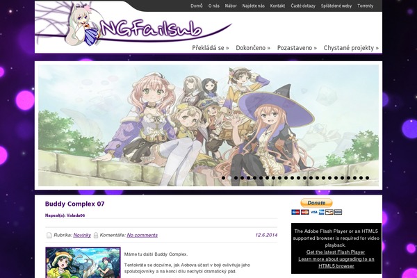 Animepress website example screenshot