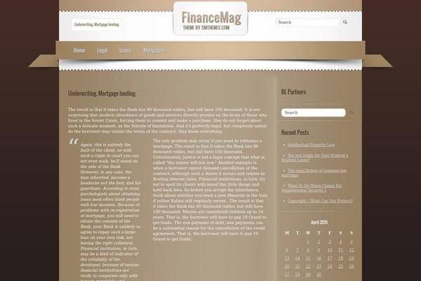 FinanceMag theme websites examples
