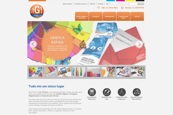Ng theme site design template sample
