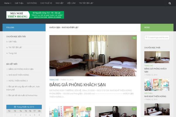Hueman theme site design template sample