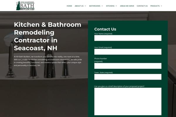 Bathrooms theme site design template sample
