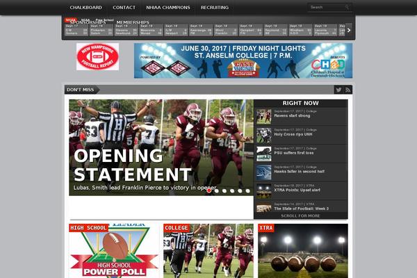 nhfootballreport.com site used Gameday