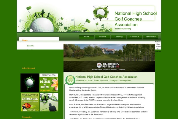 golf-land theme websites examples