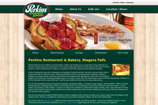 Perkins theme site design template sample