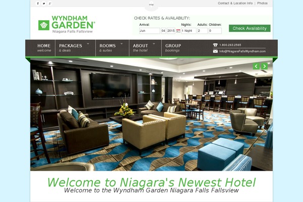 niagarafallswyndham.com site used Nice Hotel